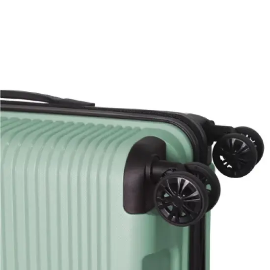 MAYEERTY 3 Piece Lightweight Luggage Set, PP Hardshell Carry on Suitcase with Spinner Wheels & TSA Lock, Green - 20"/24"/28" image {6}