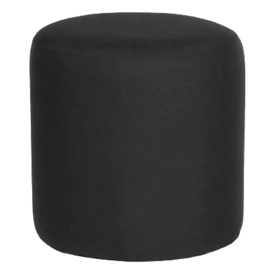 Emma and Oliver Upholstered Round Ottoman Pouf image {5}