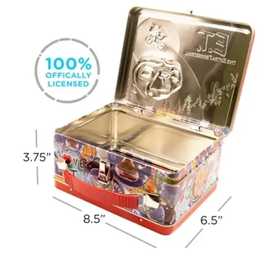 NMR Distribution E.T. the Extra-Terrestrial Embossed Tin Fun Box image {1}