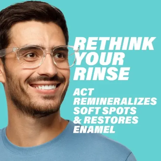 ACT Mint Burst Restoring Fluoride Rinse Mouthwash - 33.8 fl oz image {2}