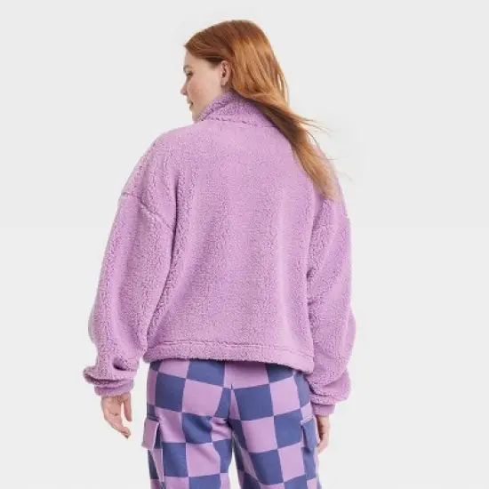 Women's Care Bears Graphic Faux-Fur Jacket - Purple image {1}