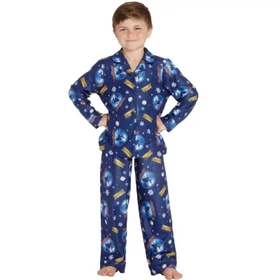 The Polar Express Kids Believe Button-Front Coat Shirt And Pants Pajama Set image {6}