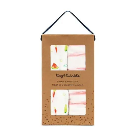 Tiny Twinkle Kaffle Swaddle Blanket 2-Pack, Soft and Silky Baby Blanket for Newborns (47" x 47") image {5}