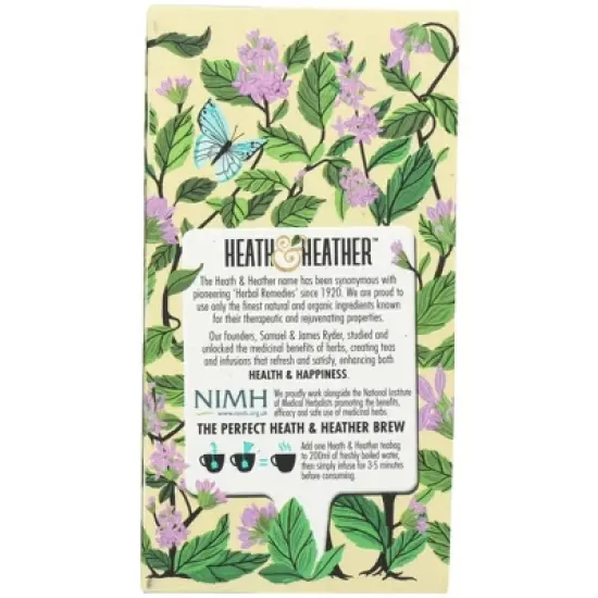 Heath & Heather Peppermint Herbal Tea - Case of 6/20 Bags image {3}