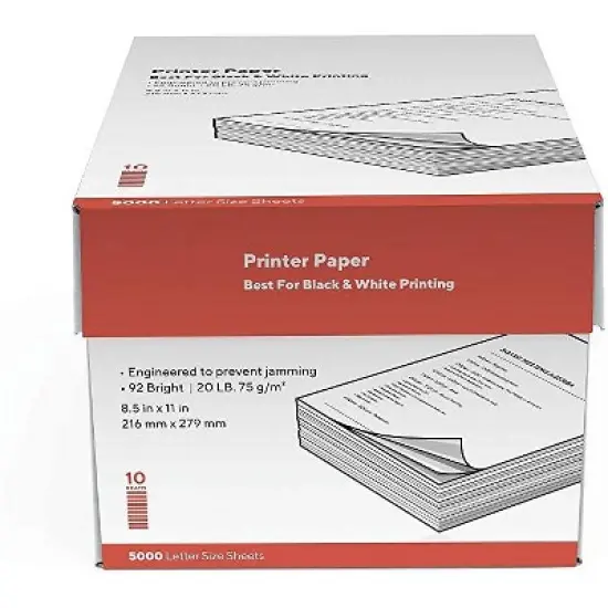 MyOfficeInnovations 8.5" x 11" Printer Paper 20 lbs. 92 Brightness 500/Ream 10 Reams/Carton 135848 image {2}