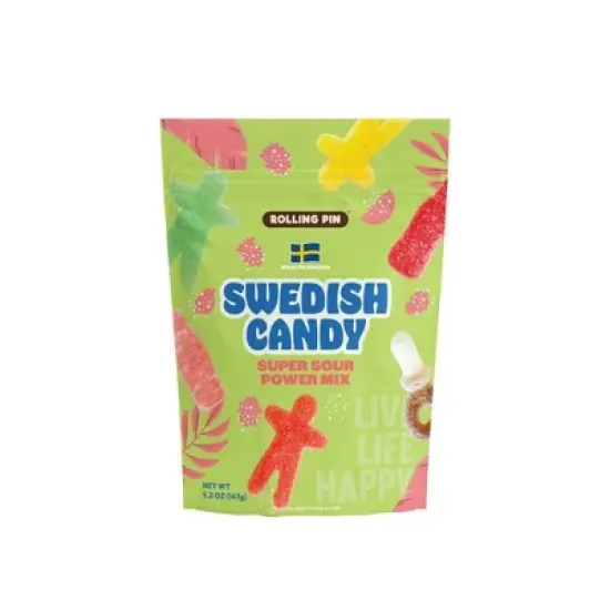 Rolling Pin Super Sour Power Gummy Swedish Candy - 5.2oz image {2}
