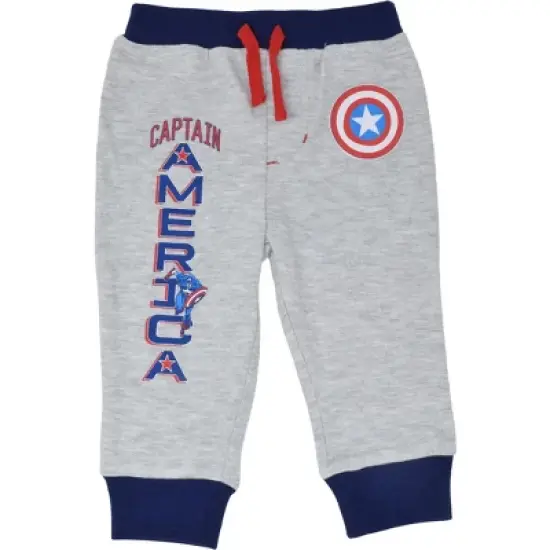 Marvel Avengers Hulk Black Panther Captain America 4 Pack Jogger Pants Toddler image {3}