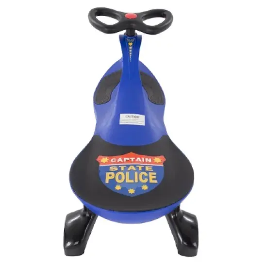 Toy Time Police Wiggle Car Ride-On Toy - Blue image {5}