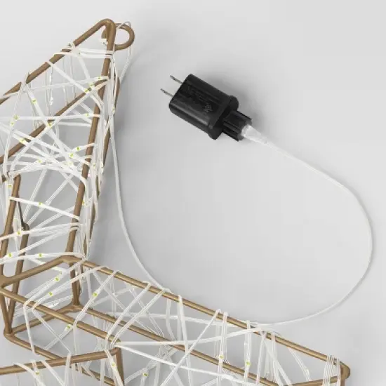 600ct LED High Density Champagne Metal Christmas Hanging Star Twinkling Dew Drop Lights Warm White - Wondershop&trade; image {3}