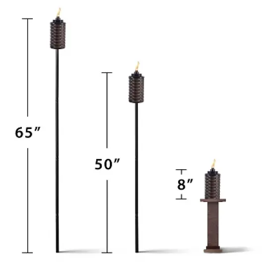 TIKI 2pk 64.75" Convertible Easy Install Bali Brown image {6}