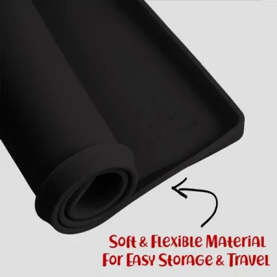 DogBuddy Dog Food Mat, Waterproof Mat for Dog Bowls, Silicone Mat for Dog Food and Water Bowl, Nonslip Rubber Pet Food Mat image {3}