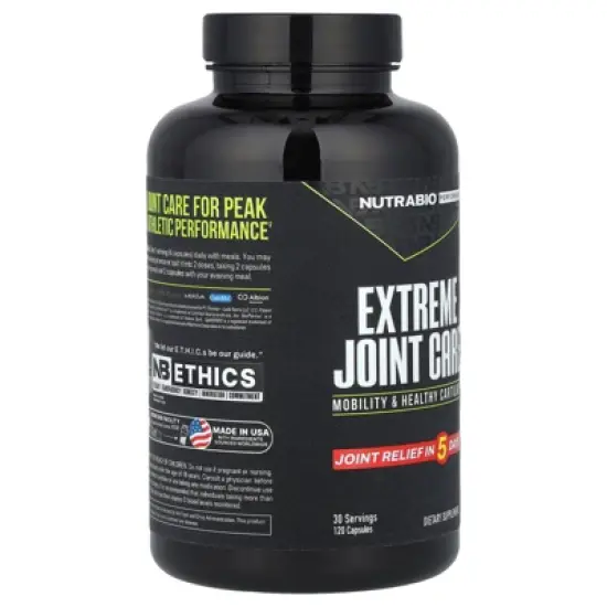 NutraBio Extreme Joint Care, 120 Capsules image {3}