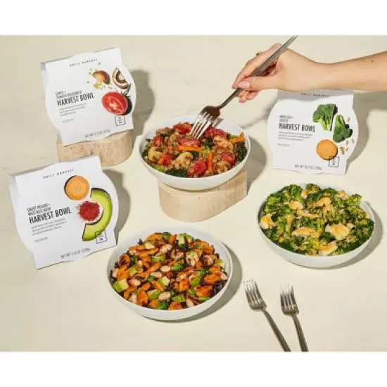 Daily Harvest Organic Frozen Gluten Free Spinach and Shiitake Grits Harvest Bowl - 9oz image {4}