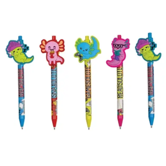Geddes Axolotl Character Clip Pen - 12 per tub image {2}