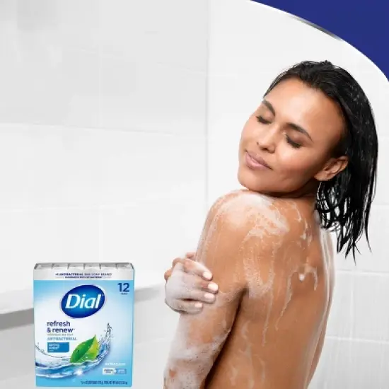 Dial Antibacterial Bar Soap - Spring Water - 4oz/32pk image {5}