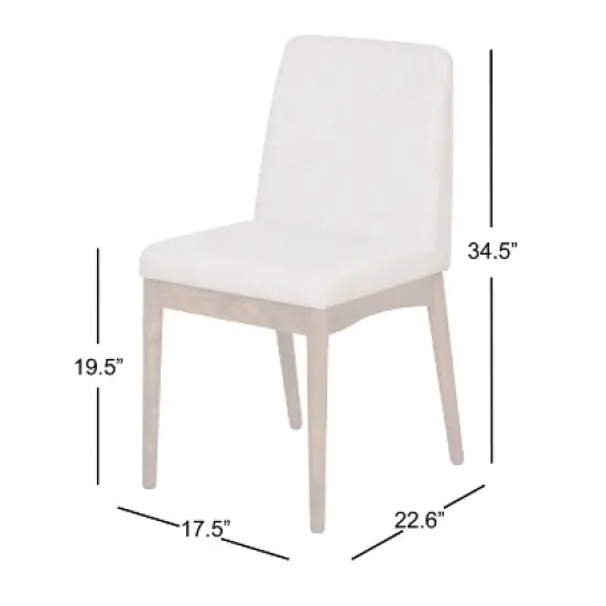 Set of 2 Element Dining Chairs Walnut - Buylateral image {3}