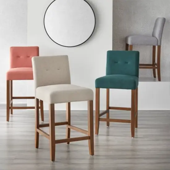 24" Set of 2 Crawford Counter Height Barstools - Buylateral image {2}