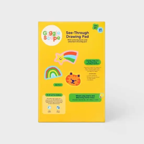 See Through Drawing Pad - Yellow - Gigglescape&trade;: Fine Motor Skills, ABS Material, Doodle Mats and Boards image {3}