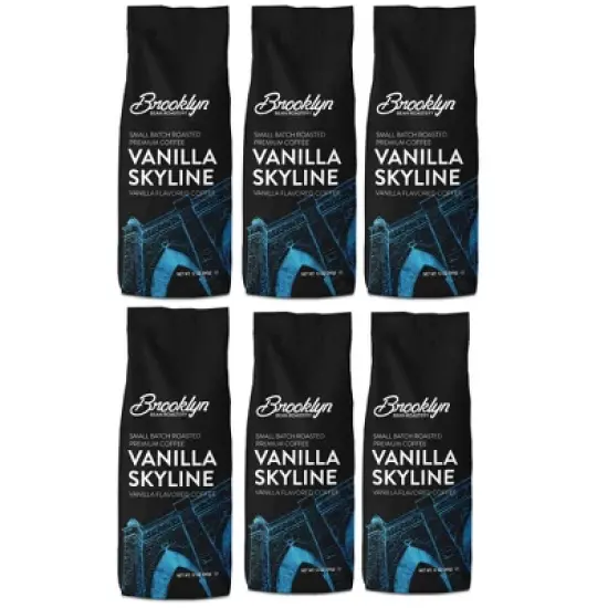 Brooklyn Beans Ground Flavored Coffee,Vanilla Sky,6 pack  (72 ounces total) image {1}