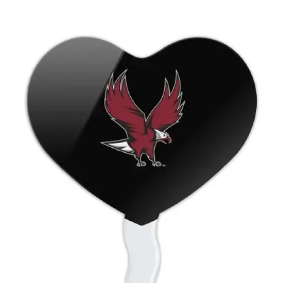 North Carolina Central Secondary Heart Love Cupcake Picks Toppers Decoration Set of 6 image {1}