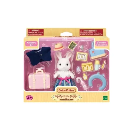 Calico Critters Weekend Travel Set Snow Rabbit Mother image {1}