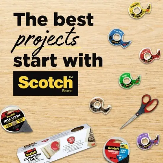 Scotch Create Removable Double-Sided Fabric Tape: Hemming & Fashion Tape, 0.75" x 180", Clear image {10}