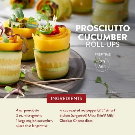 Sargento Ultra Thin Natural Cheddar Cheese Slices - 7.6oz/20 slices image {3}