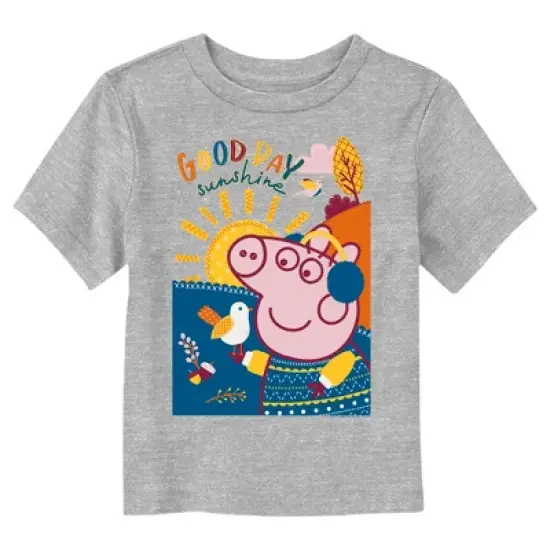 Toddler's Peppa Pig Good Day Embroidered T-Shirt image {2}