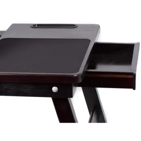 BirdRock HomeMulti-tasking Laptop Bamboo Bed Tray - Walnut image {3}