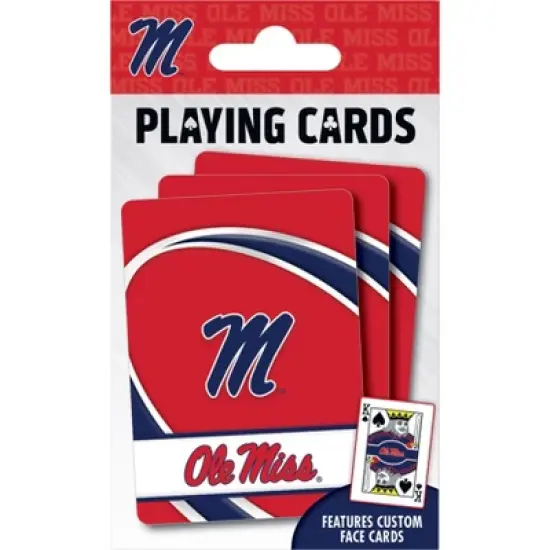 MasterPieces Officially Licensed NCAA Ole Miss Rebels Playing Cards - 54 Card Deck for Adults image {5}