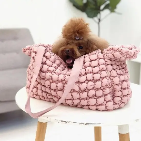 Pet Life 'Bubble Vogue' Ultra-Plush Fashion Designer Pet Carrier image {1}