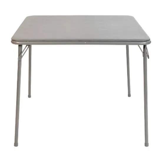 Emma and Oliver Foldable Card Table with Vinyl Table Top - Game Table - Portable Table image {6}