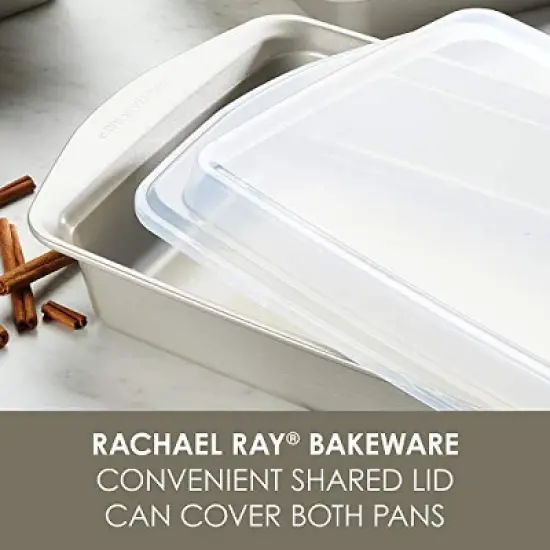 Rachael Ray 3-Piece Steel Bakeware Set, Silver image {7}