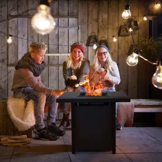 Costway 32'' Patio Fire Pit Table Propane Heater 40,000 BTU w/CSA Certification image {2}