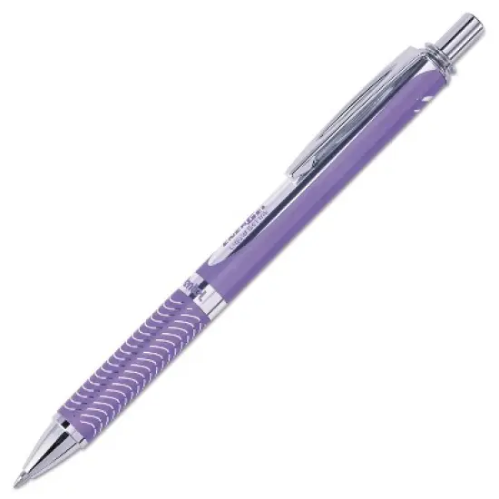 Pentel EnerGel Alloy RT Retractable Liquid Gel Pen .7mm Violet Barrel Violet Ink BL407VV image {3}
