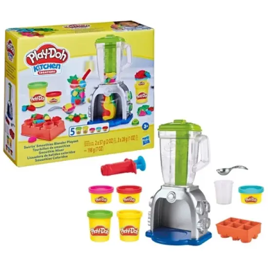 Play-Doh Swirlin' Smoothies Blender Playset - 11pc image {2}