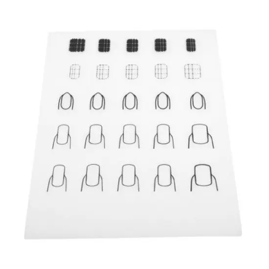 Unique Bargains Rollable Nail Art Stamping Mat Clear White 1 Pc image {3}