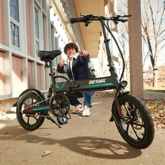 GOTRAX EBE1 16'' Step Over Electric Bike - Black image {6}