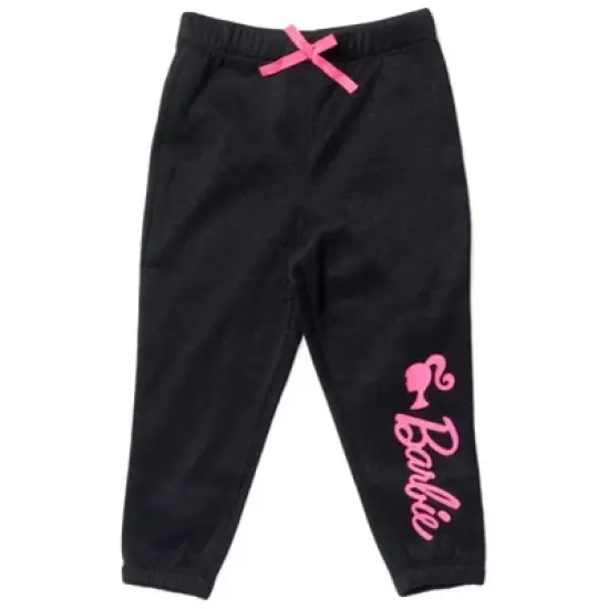 Barbie Girls French Terry Sweatshirt and Pants Set Little Kid to Big Kid image {4}