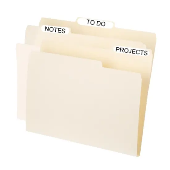 Unique Bargains Classroom Home Office Paperwork Manila 1/3 Cut Tab Letter Size File Folders image {3}