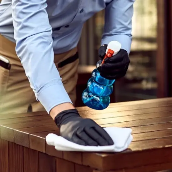 FifthPulse Bulk Case of Extra-Thick Disposable Nitrile Medical Exam Gloves, Black, 100 Count, S - 4.5ML Thickness - 4 Pack image {3}