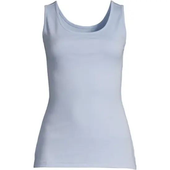 Lands' End Women's Tall Cotton Tank Top image {8}