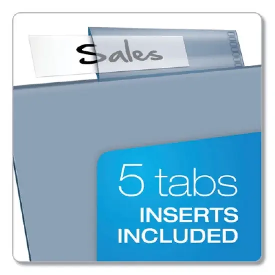 Cardinal Poly Index Dividers, 5-Tab, 11 x 8.5, Assorted, 4 Sets image {4}