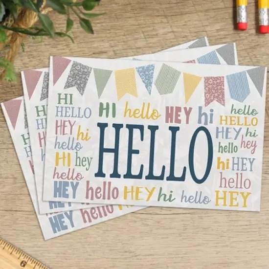 Teacher Created Resources&reg; Classroom Cottage Hello Postcards, 30 Per Pack, 6 Packs image {3}