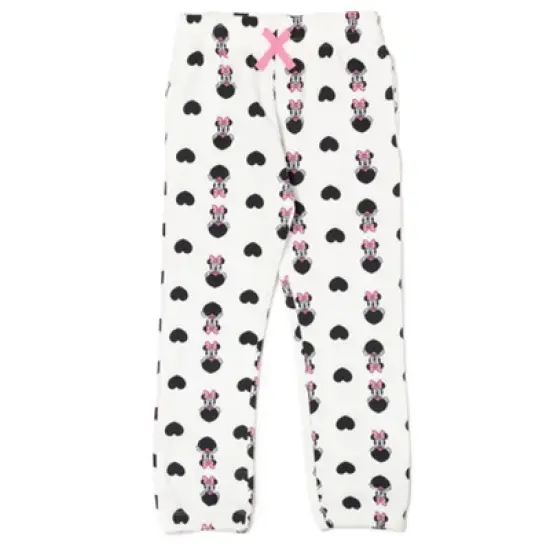 Disney Minnie Mouse Girls Fleece 2 Pack Jogger Pants Little Kid image {4}