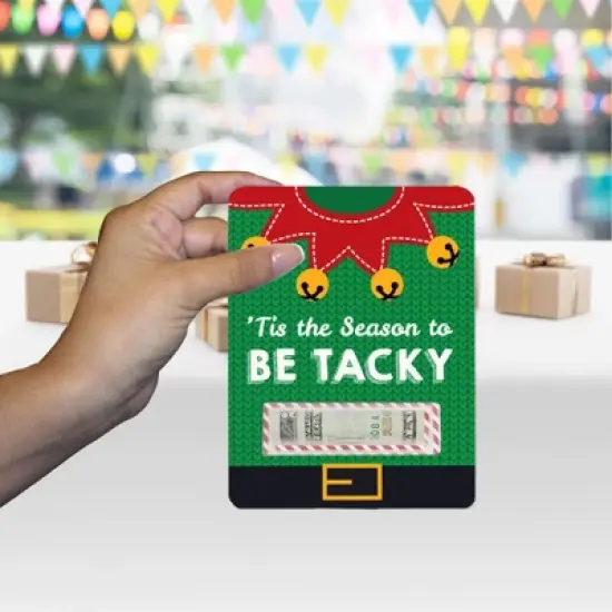 Big Dot of Happiness Ugly Sweater - DIY Assorted Holiday and Christmas Party Cash Holder Gift - Funny Money Cards - Set of 6 image {6}