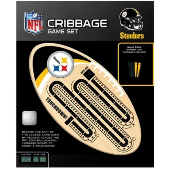 MasterPieces Officially Licensed NFL Pittsburgh Steelers Wooden Cribbage Game for Adults image {4}