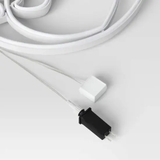 LED Animated Christmas Neon Santa Hangable Sign White/Red/Green - Wondershop&trade; image {3}