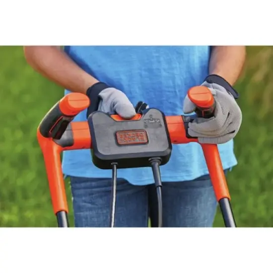 Black & Decker BEMW472BH 120V 10 Amp Brushed 15 in. Corded Lawn Mower with Comfort Grip Handle image {12}