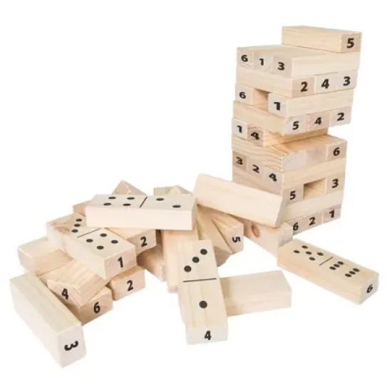 Bolaball Board Games Fun Pack: Giant Dice & 45 Tumbling Blocks - 3 in 1 Extreme Set image {2}